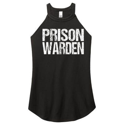 Prison Warden Police Officer Guard Lazy Halloween Costume Women’s Perfect Tri Rocker Tank