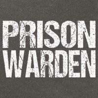 Prison Warden Police Officer Guard Lazy Halloween Costume Cotton Canvas Backpack