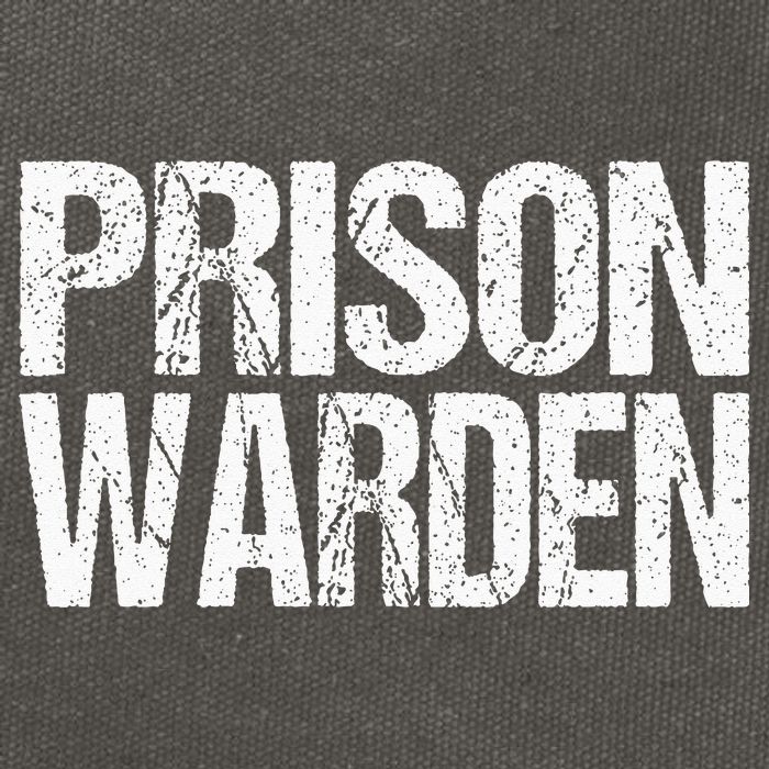 Prison Warden Police Officer Guard Lazy Halloween Costume Cotton Canvas Backpack
