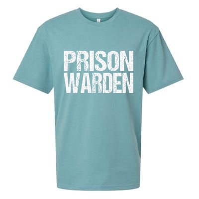 Prison Warden Police Officer Guard Lazy Halloween Costume Sueded Cloud Jersey T-Shirt