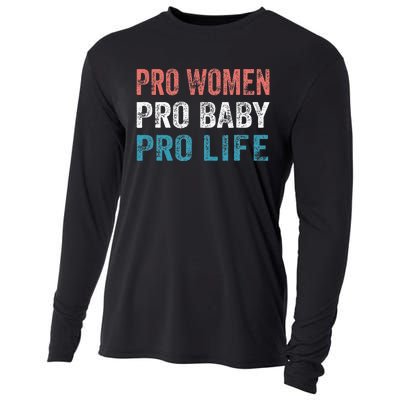 Pro Women Pro Baby Pro Life Cooling Performance Long Sleeve Crew