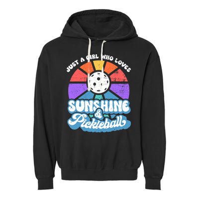 Pickleball, Wo Pickleball Tee, Pickleball Lover Garment-Dyed Fleece Hoodie