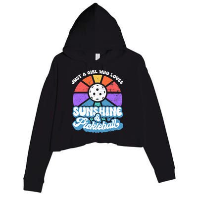 Pickleball, Wo Pickleball Tee, Pickleball Lover Crop Fleece Hoodie