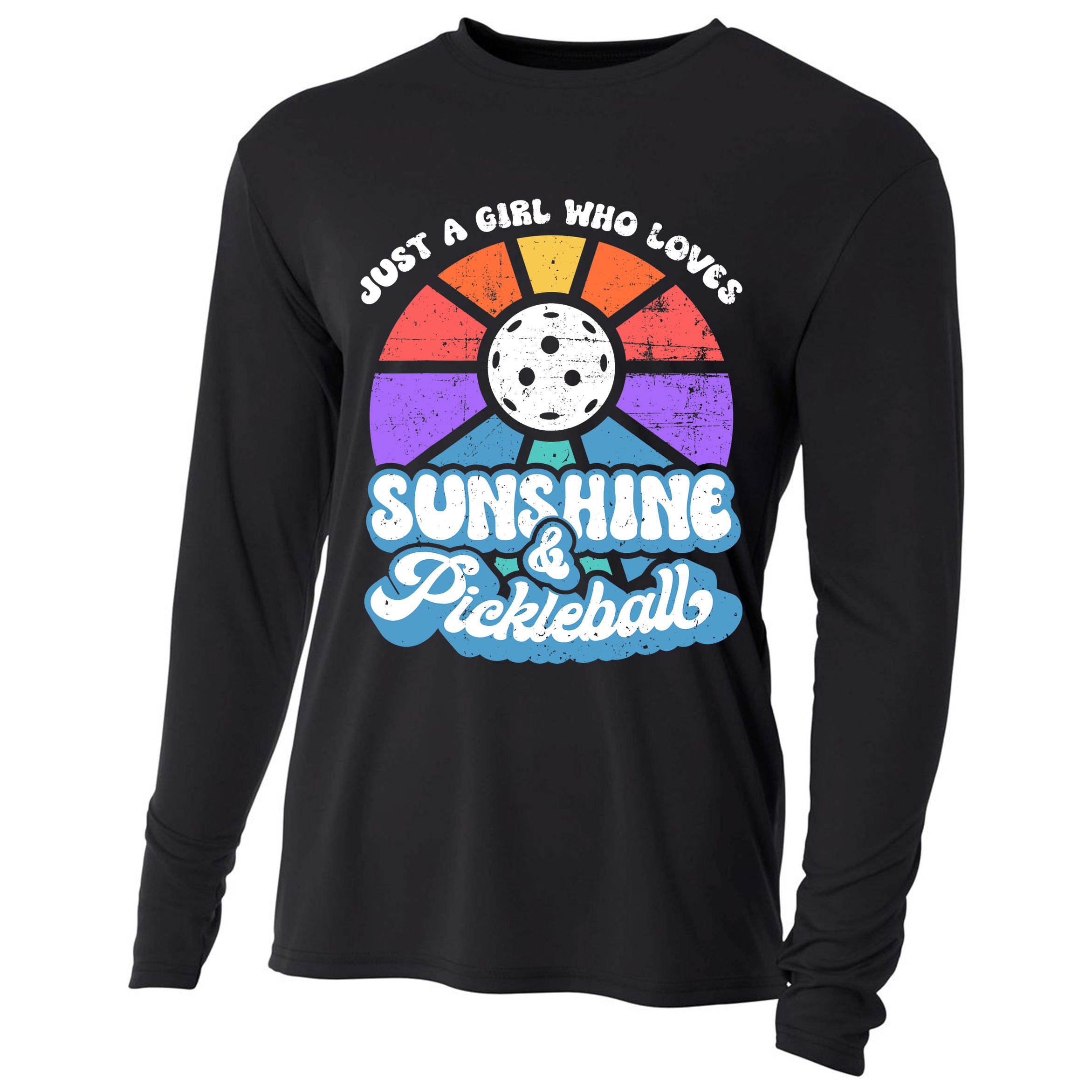 Pickleball, Wo Pickleball Tee, Pickleball Lover Cooling Performance Long Sleeve Crew