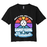 Pickleball, Wo Pickleball Tee, Pickleball Lover Women's Crop Top Tee