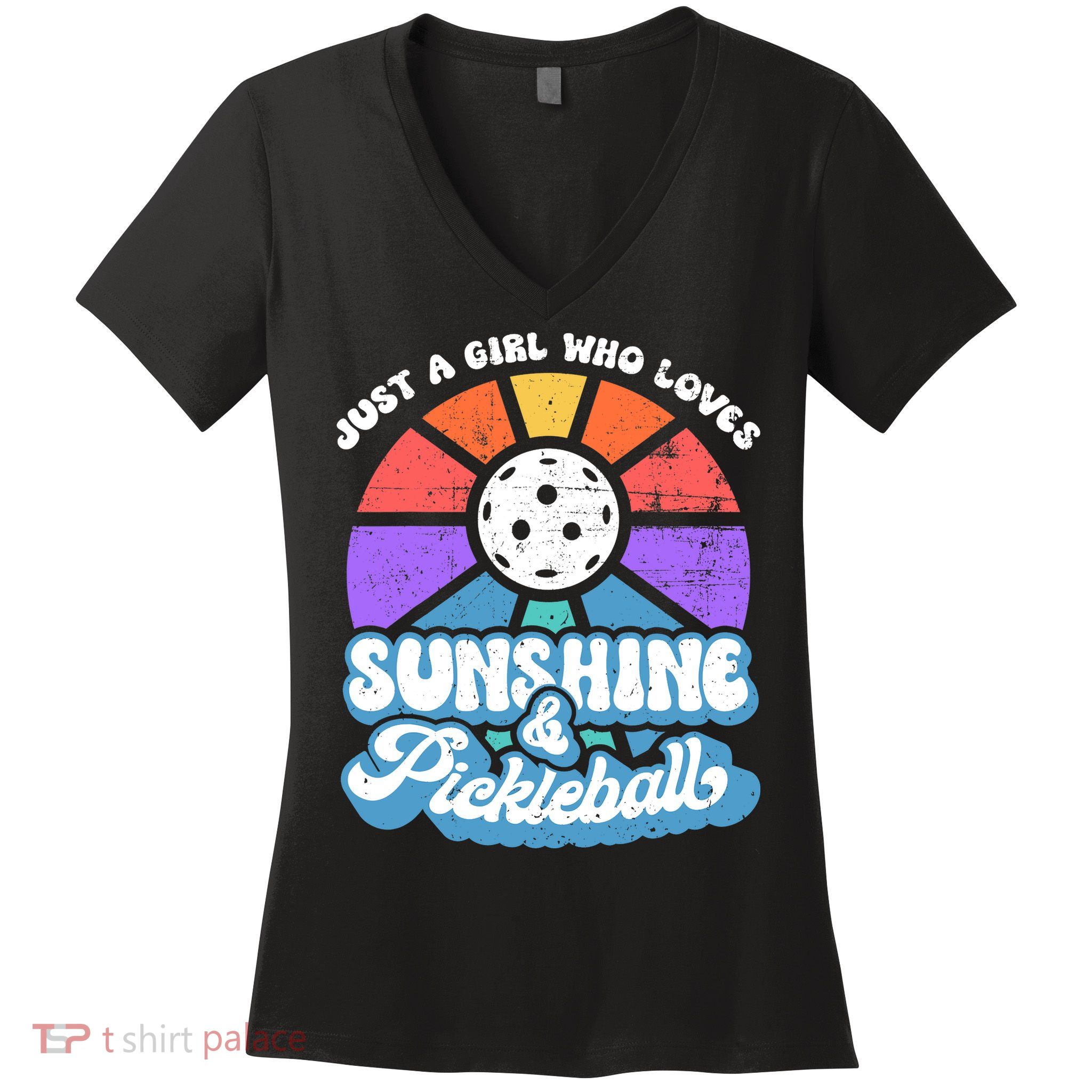 Pickleball, Wo Pickleball Tee, Pickleball Lover Women's V-Neck T-Shirt