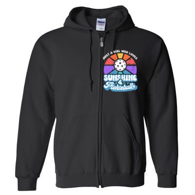 Pickleball, Wo Pickleball Tee, Pickleball Lover Full Zip Hoodie