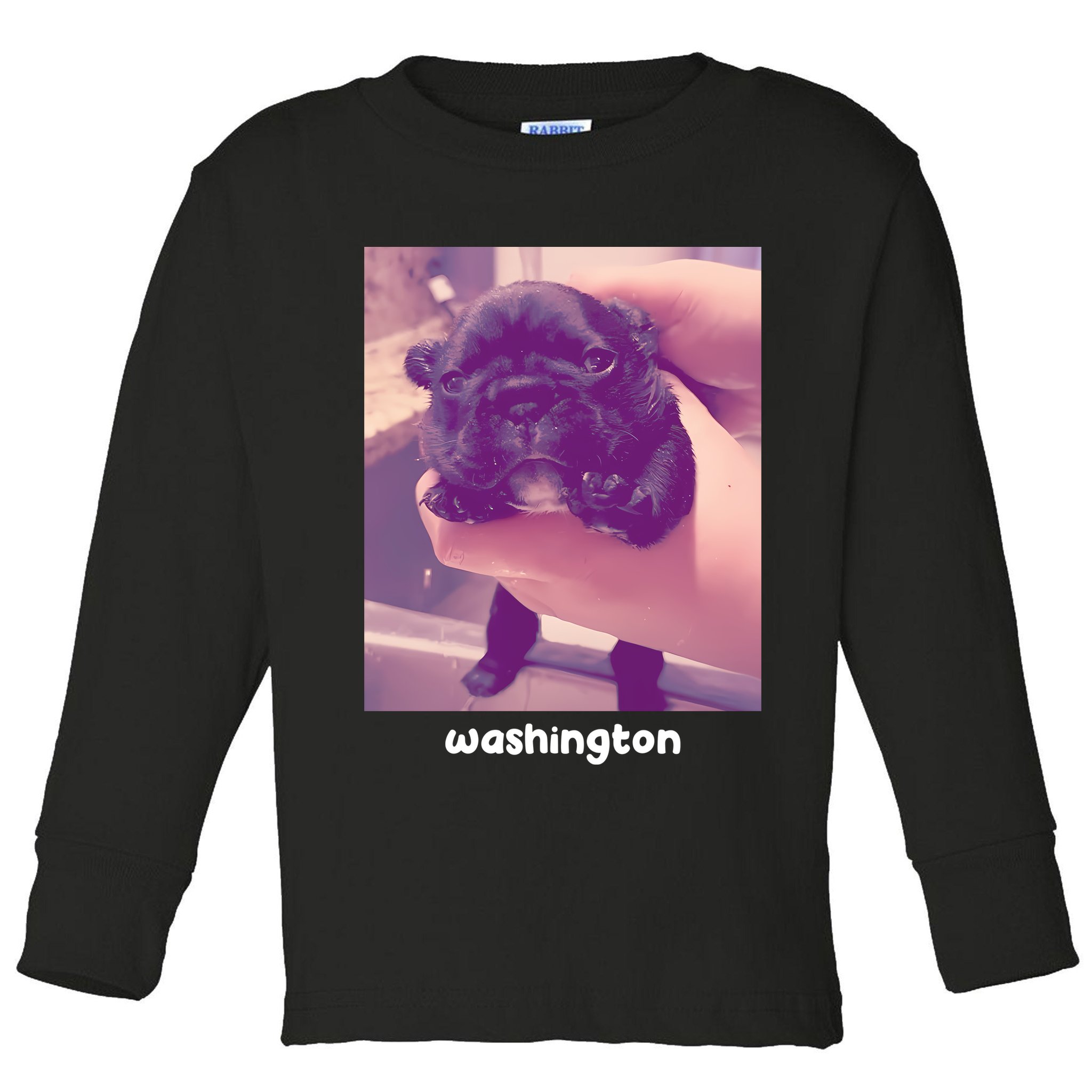 Pibble Washington Toddler Long Sleeve Shirt