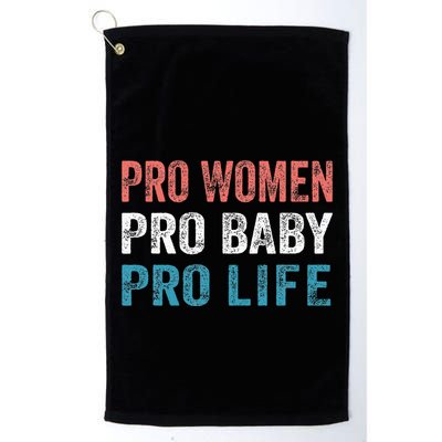 Pro Women Pro Baby Pro Life Golf Towel