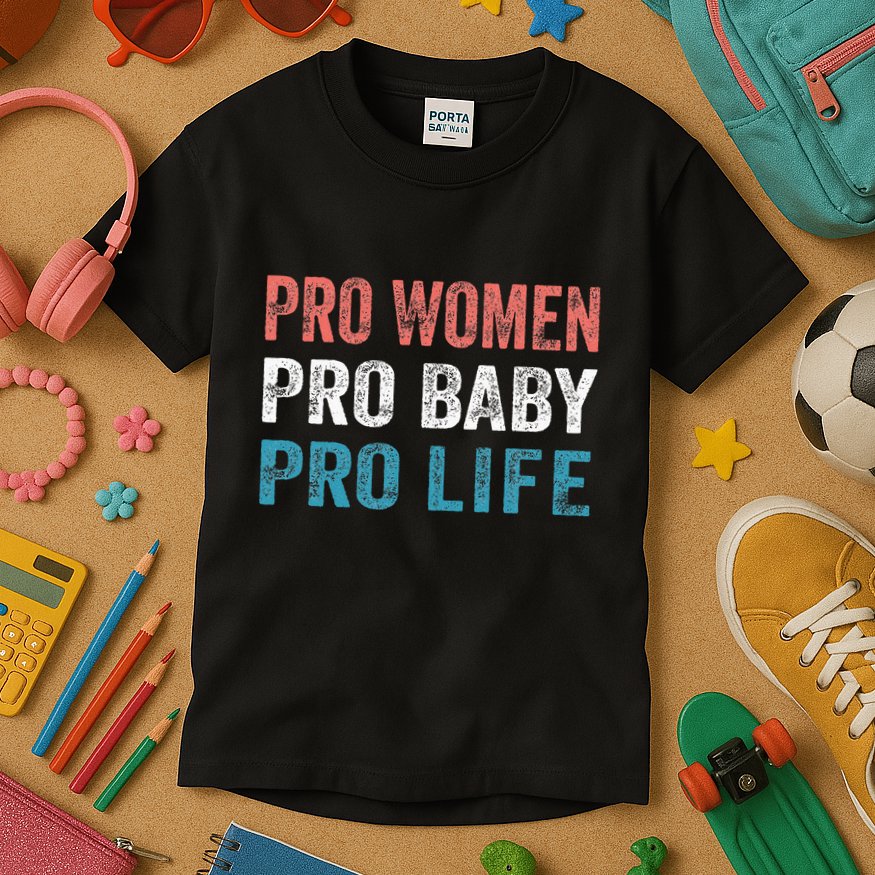 Pro Women Pro Baby Pro Life Kids T-Shirt