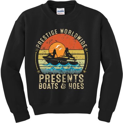 Prestige Worldwide Presents Boats And Hoes Kids Sweatshirt