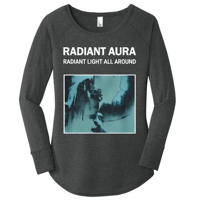 Plies Wearing Radiant Aura Radiant Light All Around Women's Perfect Tri Tunic Long Sleeve Shirt