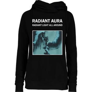 Plies Wearing Radiant Aura Radiant Light All Around Womens Funnel Neck Pullover Hood