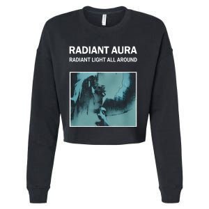 Plies Wearing Radiant Aura Radiant Light All Around Cropped Pullover Crew