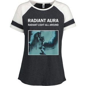 Plies Wearing Radiant Aura Radiant Light All Around Enza Ladies Jersey Colorblock Tee