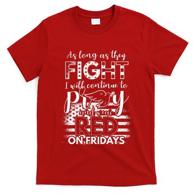 Pray Wear Red Friday Christian Military T-Shirt