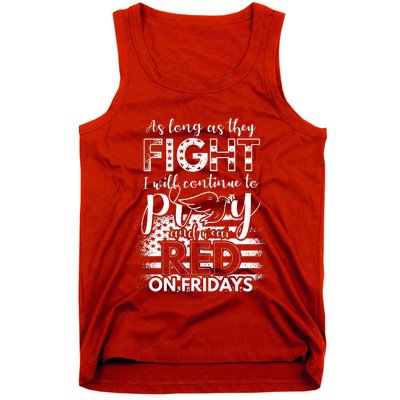 Pray Wear Red Friday Christian Military Tank Top