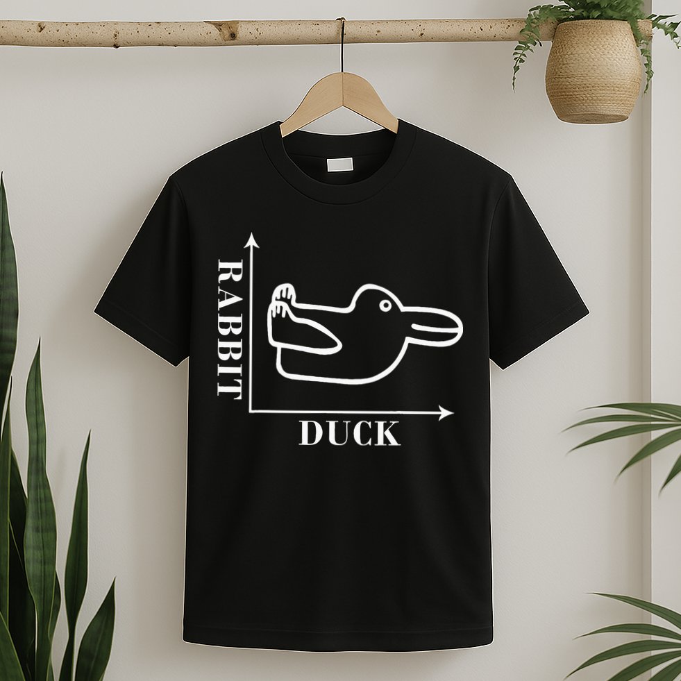 Philosophy Wittgenstein Rabbit Duck Illusion T-Shirt