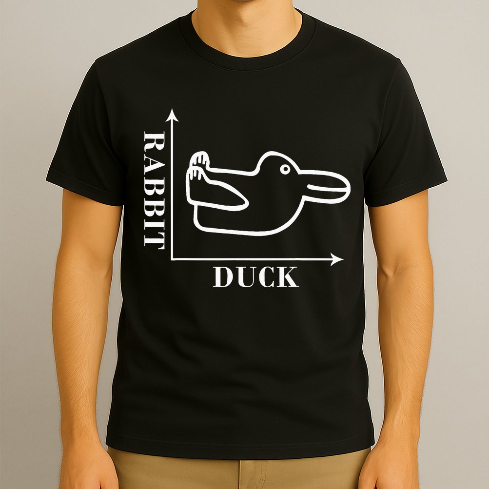 Philosophy Wittgenstein Rabbit Duck Illusion T-Shirt