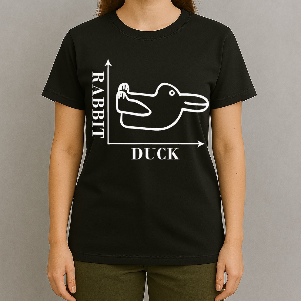 Philosophy Wittgenstein Rabbit Duck Illusion T-Shirt