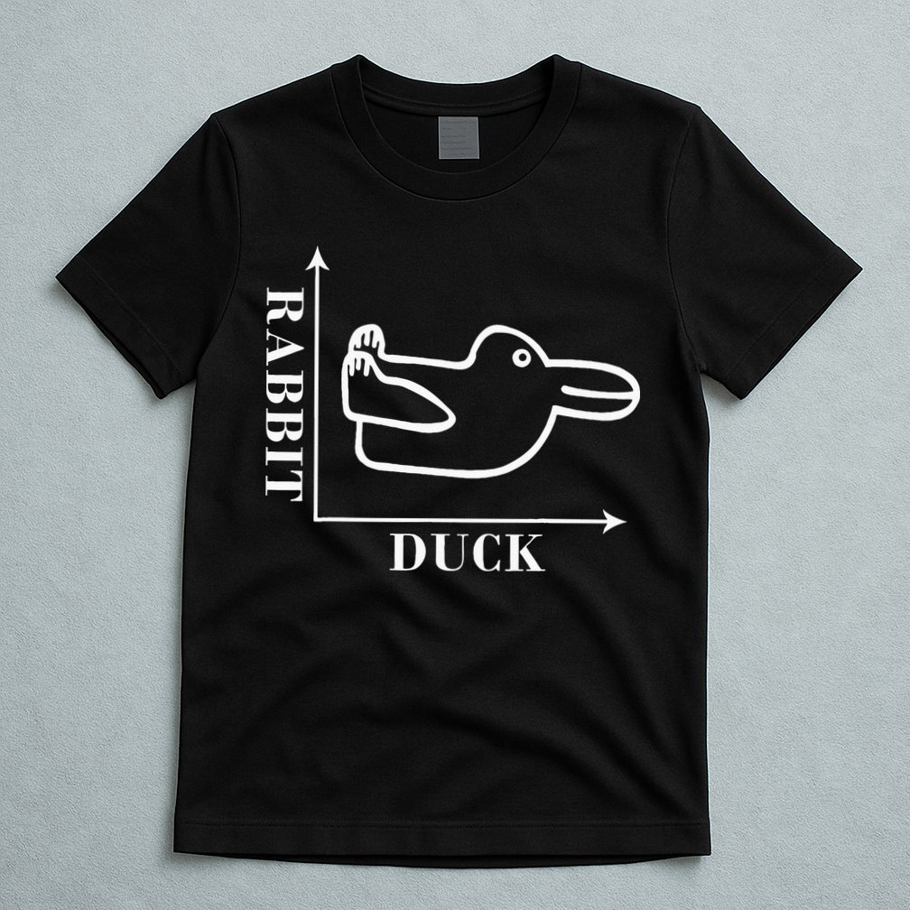 Philosophy Wittgenstein Rabbit Duck Illusion T-Shirt