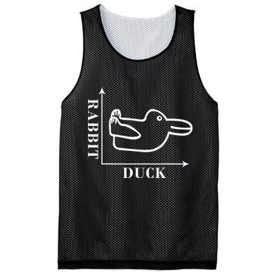 Philosophy Wittgenstein Rabbit Duck Illusion Mesh Reversible Basketball Jersey Tank
