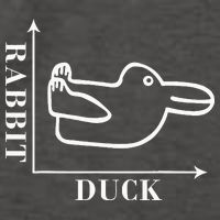 Philosophy Wittgenstein Rabbit Duck Illusion Vector Backpack