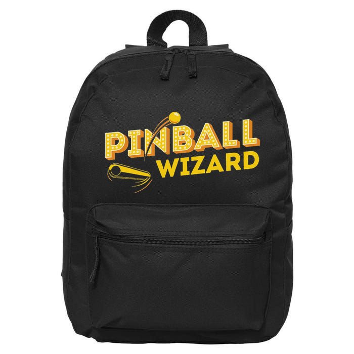 Pinball Wizard Retro Vintage Multiball Pinball Arcade Game 16 in Basic Backpack