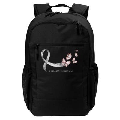 Pretty White Ribbon Support Lung Cancer Awareness Daily Commute Backpack