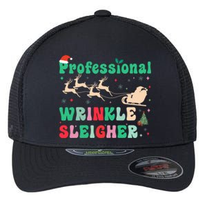 Professional Wrinkle Sleigher Aesthetic Nurse Xmas Cool Gift Flexfit Unipanel Trucker Cap