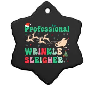 Professional Wrinkle Sleigher Aesthetic Nurse Xmas Cool Gift Ceramic Star Ornament