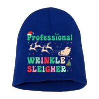 Professional Wrinkle Sleigher Aesthetic Nurse Xmas Cool Gift Short Acrylic Beanie