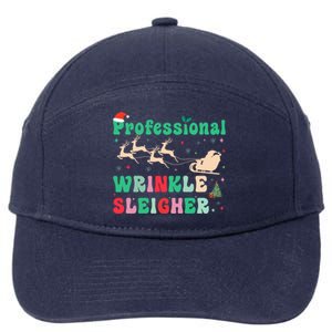 Professional Wrinkle Sleigher Aesthetic Nurse Xmas Cool Gift 7-Panel Snapback Hat