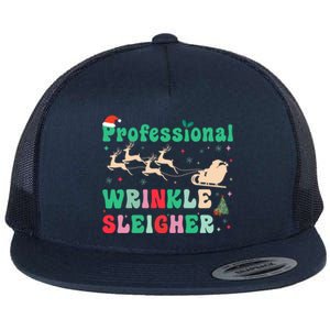 Professional Wrinkle Sleigher Aesthetic Nurse Xmas Cool Gift Flat Bill Trucker Hat