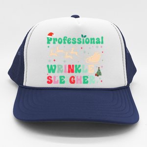 Professional Wrinkle Sleigher Aesthetic Nurse Xmas Cool Gift Trucker Hat