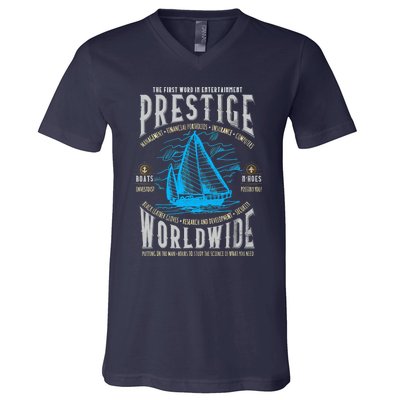 Prestige Worldwide Step Brothers Boats V-Neck T-Shirt