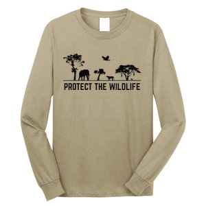 Protect Wildlife Safari Animal Conservancy Nature Earth Day Long Sleeve Shirt