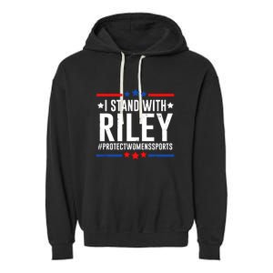 Protect Women Sports I Stand With Riley Garment-Dyed Fleece Hoodie