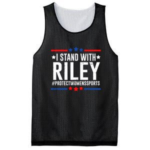 Protect Women Sports I Stand With Riley Mesh Reversible Basketball Jersey Tank