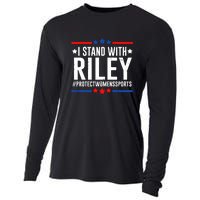 Protect Women Sports I Stand With Riley Cooling Performance Long Sleeve Crew