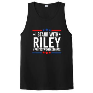 Protect Women Sports I Stand With Riley PosiCharge Competitor Tank