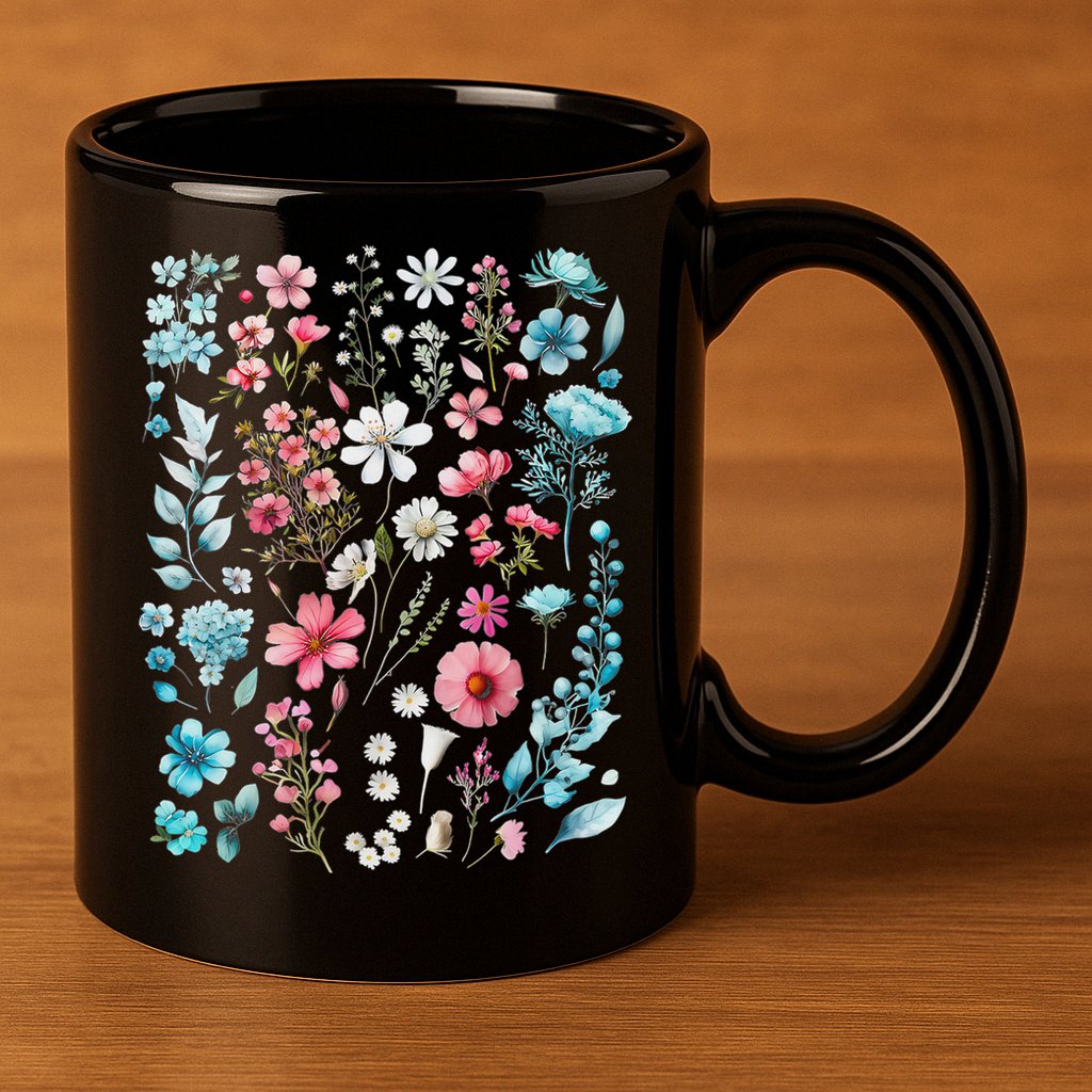 Pride Wildflowers Subtle Pride Lgbtq Pride Month 11oz C Handle Ceramic Mug