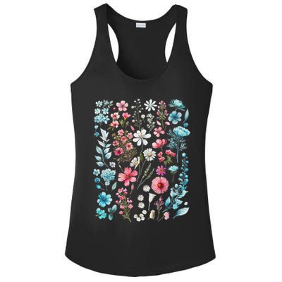 Pride Wildflowers Subtle Pride Lgbtq Pride Month Ladies PosiCharge Competitor Racerback Tank