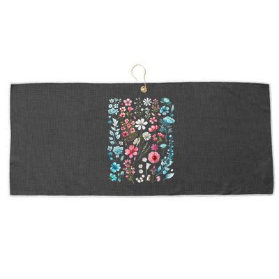 Pride Wildflowers Subtle Pride Lgbtq Pride Month Large Microfiber Waffle Golf Towel