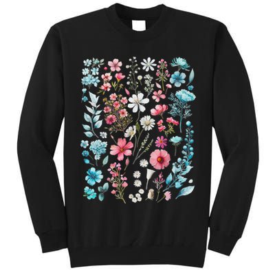 Pride Wildflowers Subtle Pride Lgbtq Pride Month Tall Sweatshirt
