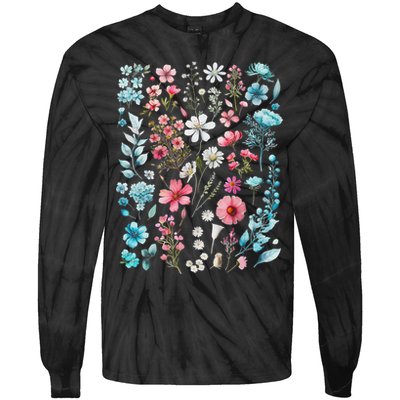 Pride Wildflowers Subtle Pride Lgbtq Pride Month Tie-Dye Long Sleeve Shirt