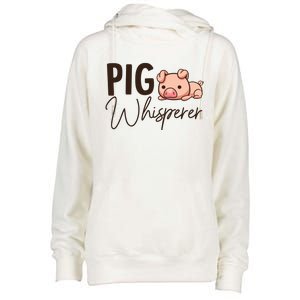 Pig Whisperer Shirts Gift For Pig Lover Womens Funnel Neck Pullover Hood