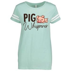 Pig Whisperer Shirts Gift For Pig Lover Enza Ladies Jersey Football T-Shirt