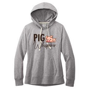 Pig Whisperer Shirts Gift For Pig Lover Women's Fleece Hoodie