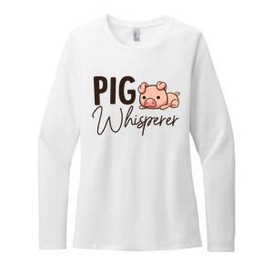 Pig Whisperer Shirts Gift For Pig Lover Womens CVC Long Sleeve Shirt